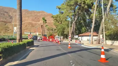 The road between Marmaris and İçmeler has reduced to a single lane!