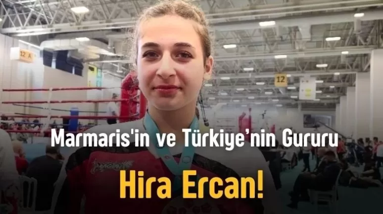 The young athlete from Marmaris became the pride of Turkey in Kick Boxing!