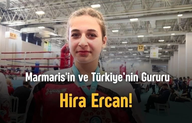 The young athlete from Marmaris became the pride of Turkey in Kick Boxing!